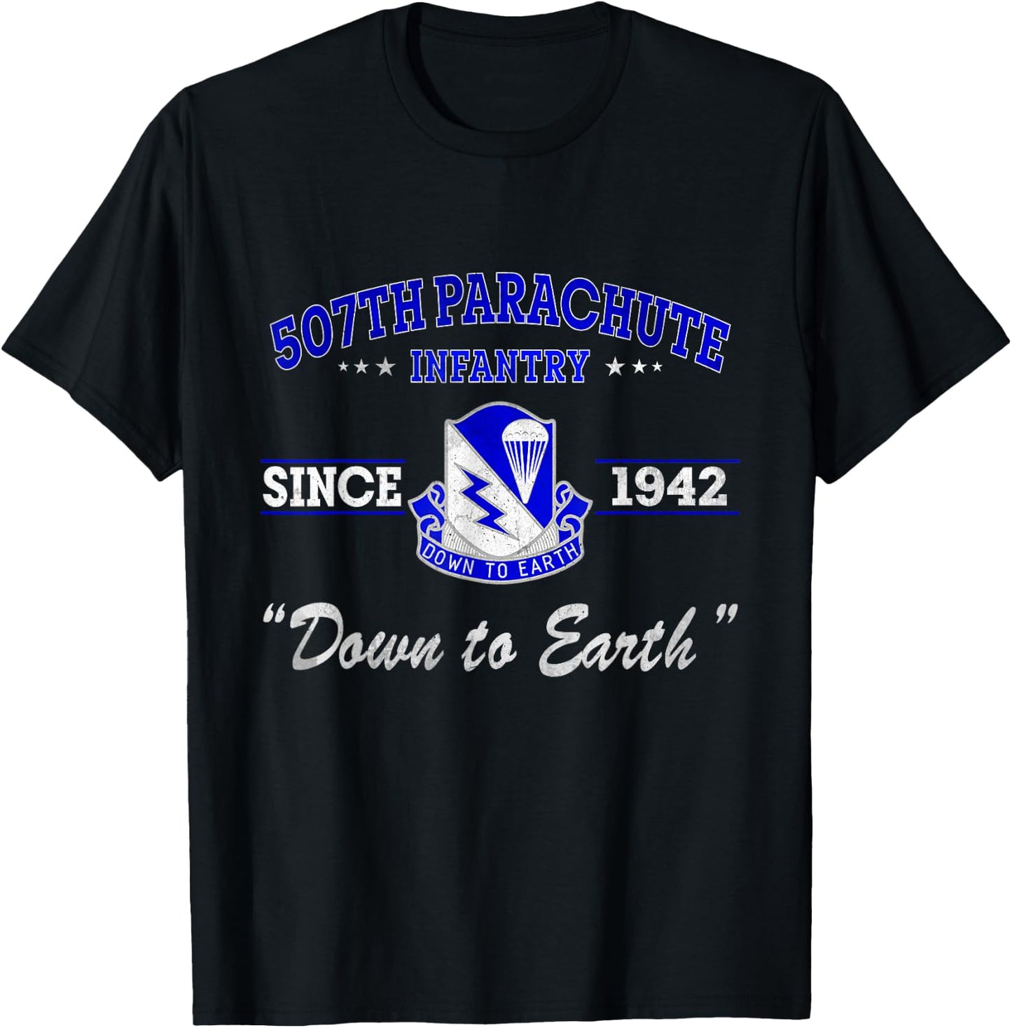 507th Parachute Infantry Regiment Veteran Father Day T-Shirt - T-Shirt | Black