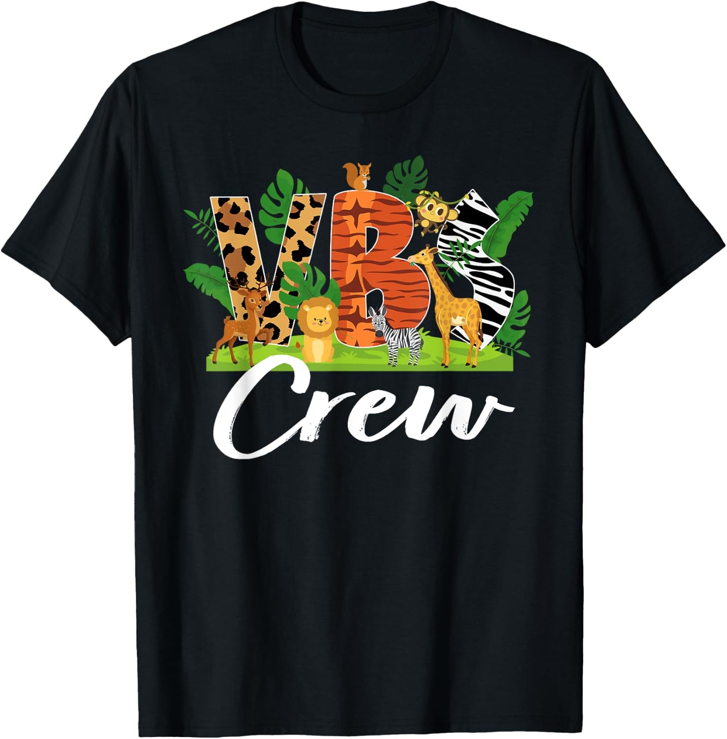 VBS Crew VBS 2025 Vacay Bible School Jungle Adventures T-Shirt - T-Shirt | Black