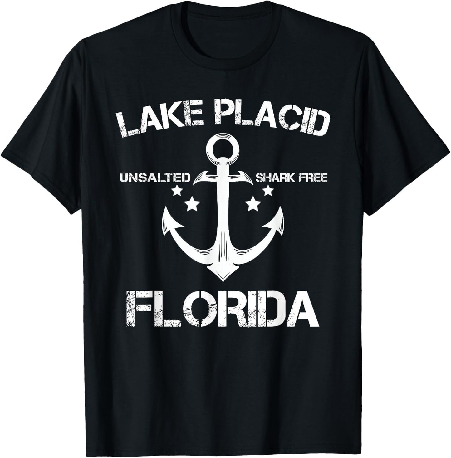 LAKE PLACID FLORIDA Funny Fishing Camping Summer Gift Men Women Kids T-Shirt - T-Shirt | Black