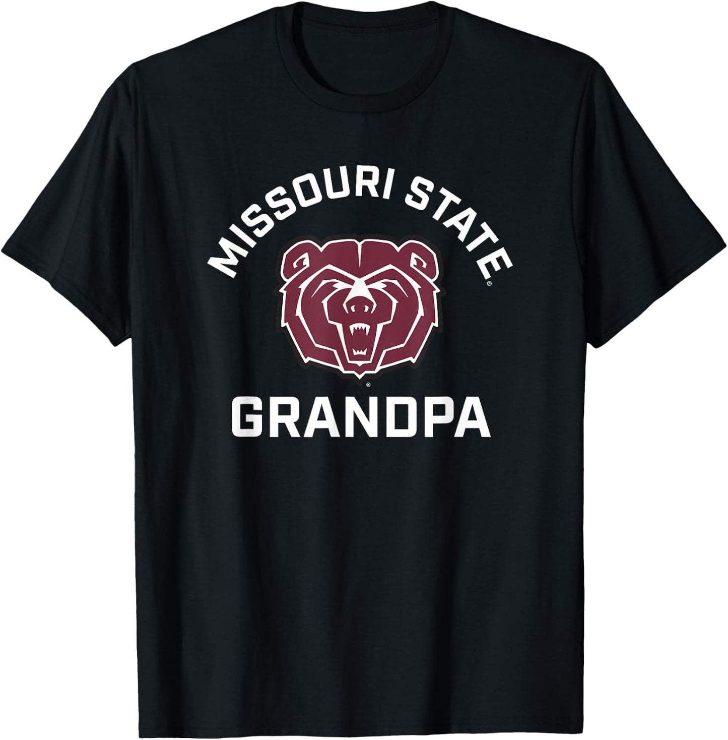 Missouri State University MSU Bears Arched Grandpa T-Shirt - T-Shirt | Black