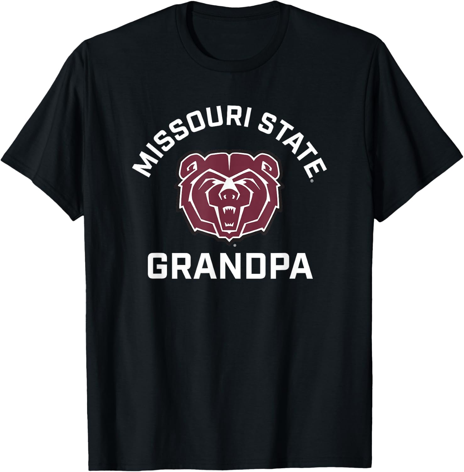 Missouri State University MSU Bears Arched Grandpa T-Shirt - T-Shirt | Black