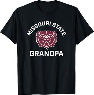 Missouri State University MSU Bears Arched Grandpa T-Shirt - T-Shirt | Black