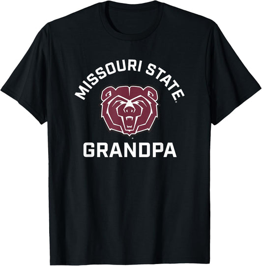 Missouri State University MSU Bears Arched Grandpa T-Shirt - T-Shirt | Black