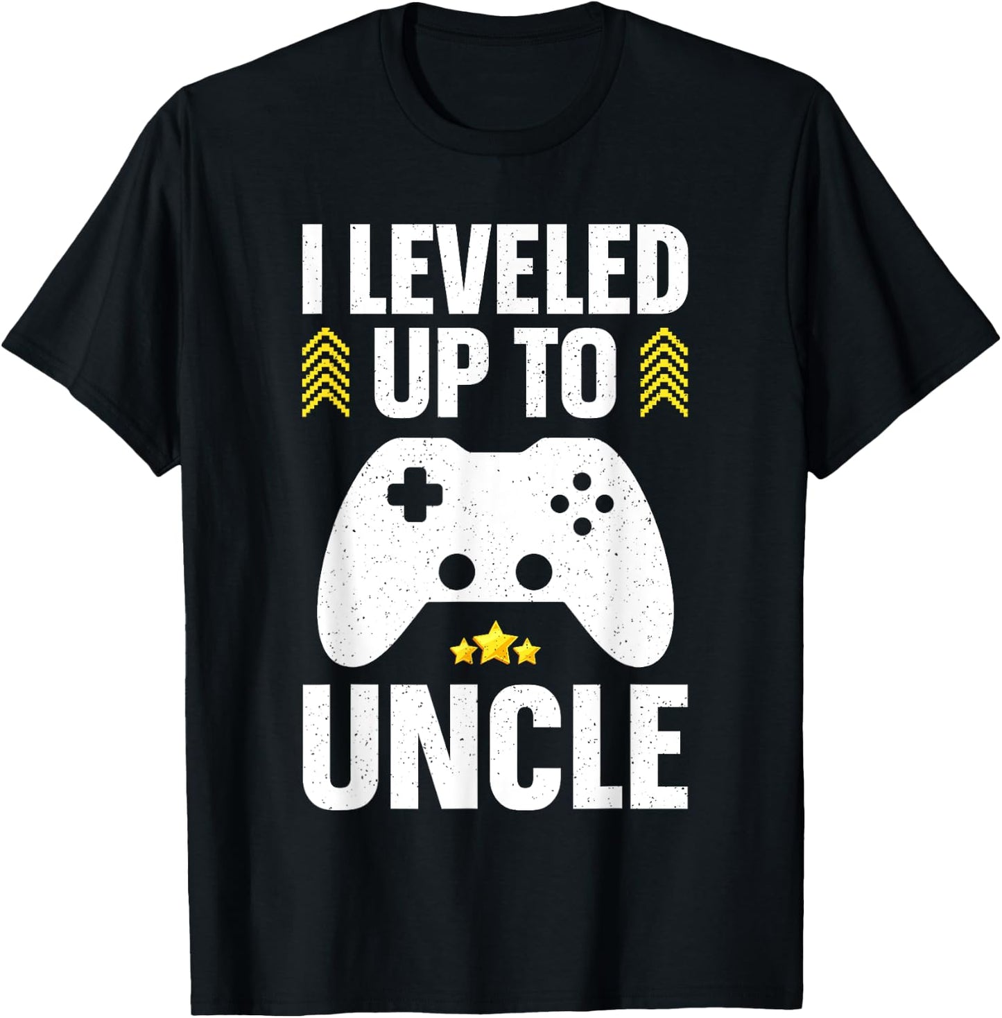 Best Uncle Gift Awesome Uncle Accessories & Stuff Uncle Design Dad First Time Promoted To Uncle Gamer T-Shirt - T-Shirt | Black