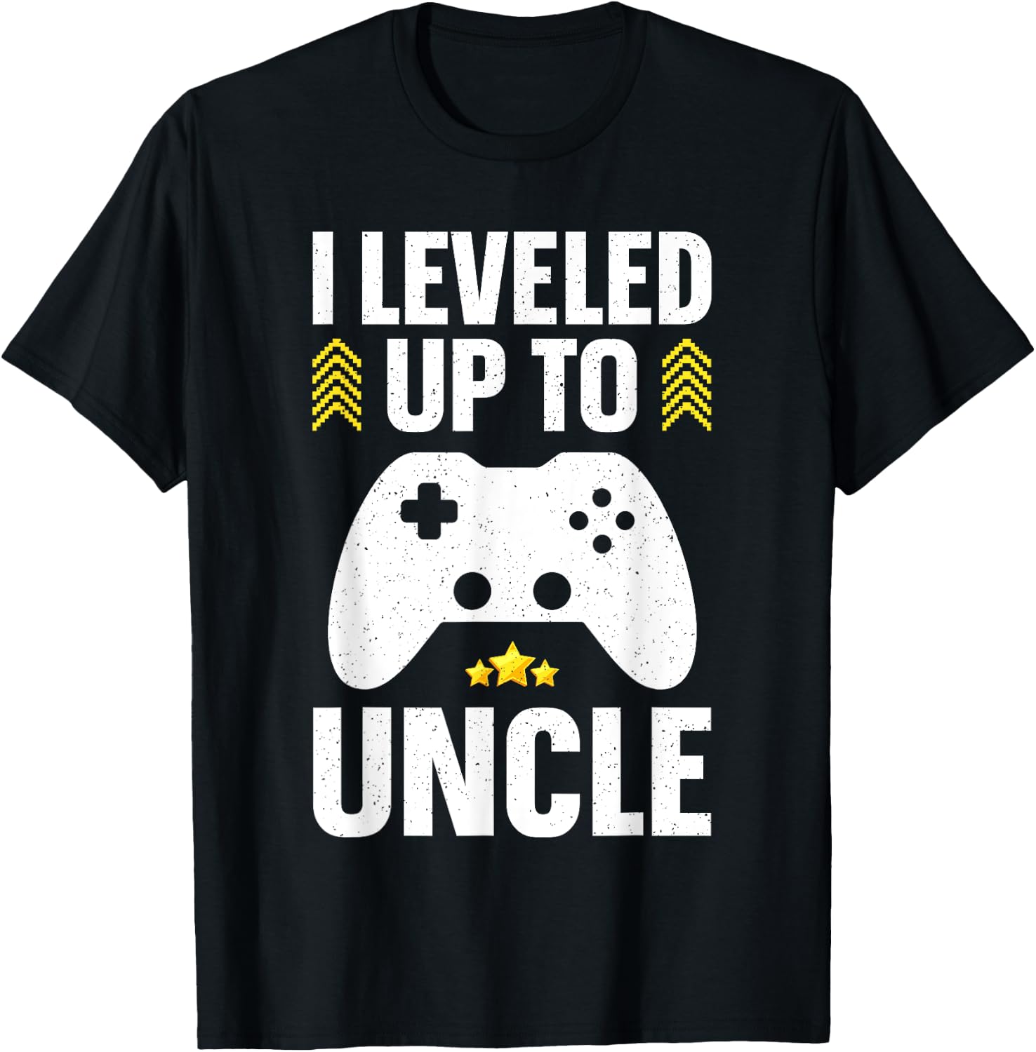 Best Uncle Gift Awesome Uncle Accessories & Stuff Uncle Design Dad First Time Promoted To Uncle Gamer T-Shirt - T-Shirt | Black