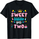 Kids Sweet Sassy And Two Birthday Girls 2 Year Old 2nd Birthday T-Shirt - T-Shirt | Black