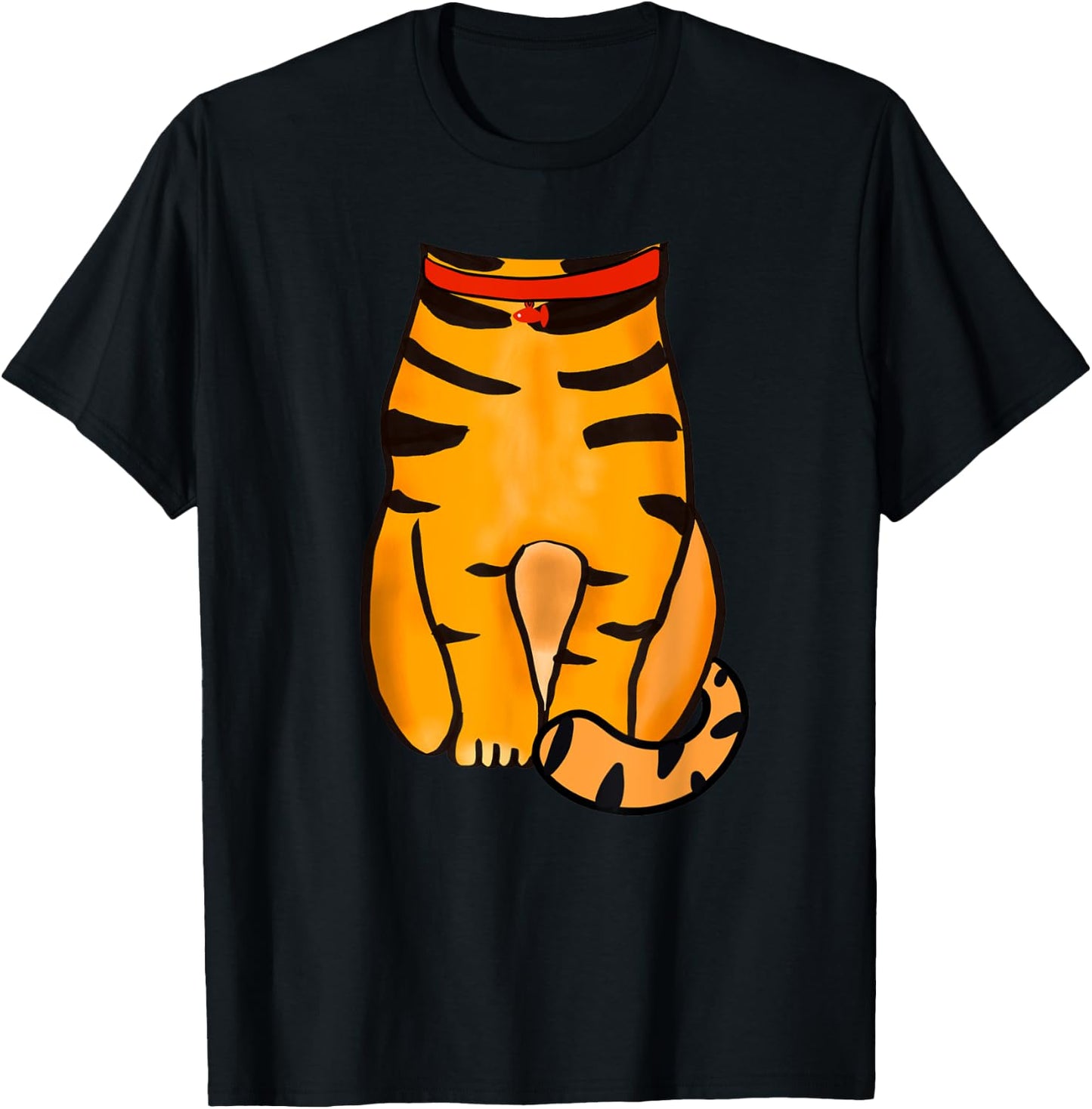 Cat Halloween Costume - Cute Orange Tabby Cat Outfit T-Shirt - T-Shirt | Black