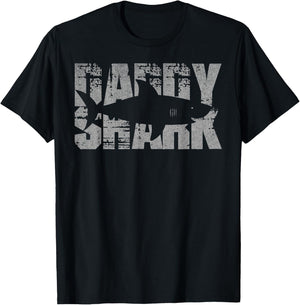 Daddy Shark Funny Shark Gifts for dad T-Shirt - T-Shirt | Black