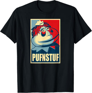 PUFNSTUF - Funny, Obscure pop-Culture Reference T-Shirt - T-Shirt | Black