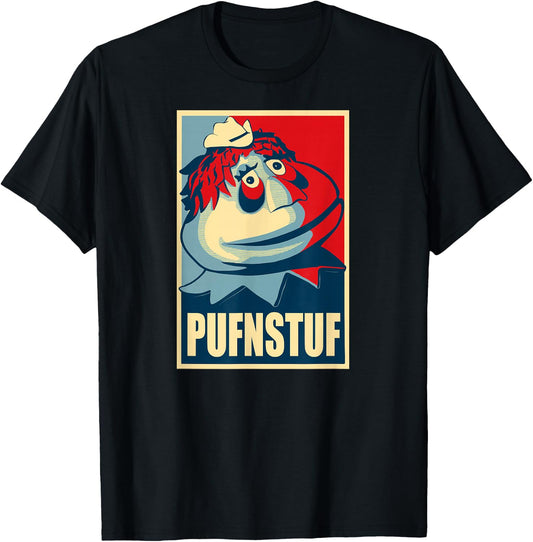 PUFNSTUF - Funny, Obscure pop-Culture Reference T-Shirt - T-Shirt | Black