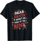 Dear Santa, it wasn't me I was at the rink funny hockey xmas T-Shirt - T-Shirt | Black
