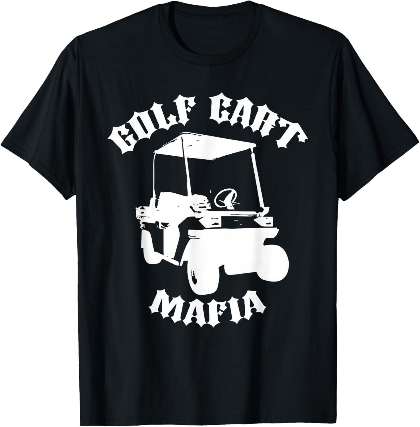 Golf Cart Mafia funny design T-Shirt - T-Shirt | Black
