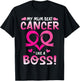 Warrior My Mum Beat Breast Cancer Like A Boss Fighting Win T-Shirt - T-Shirt | Black