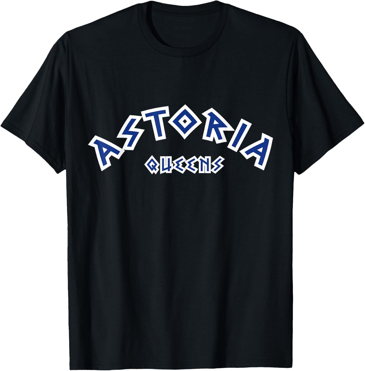 Astoria Queens NY New York Hometown Greek American Town T-Shirt - T-Shirt | Black