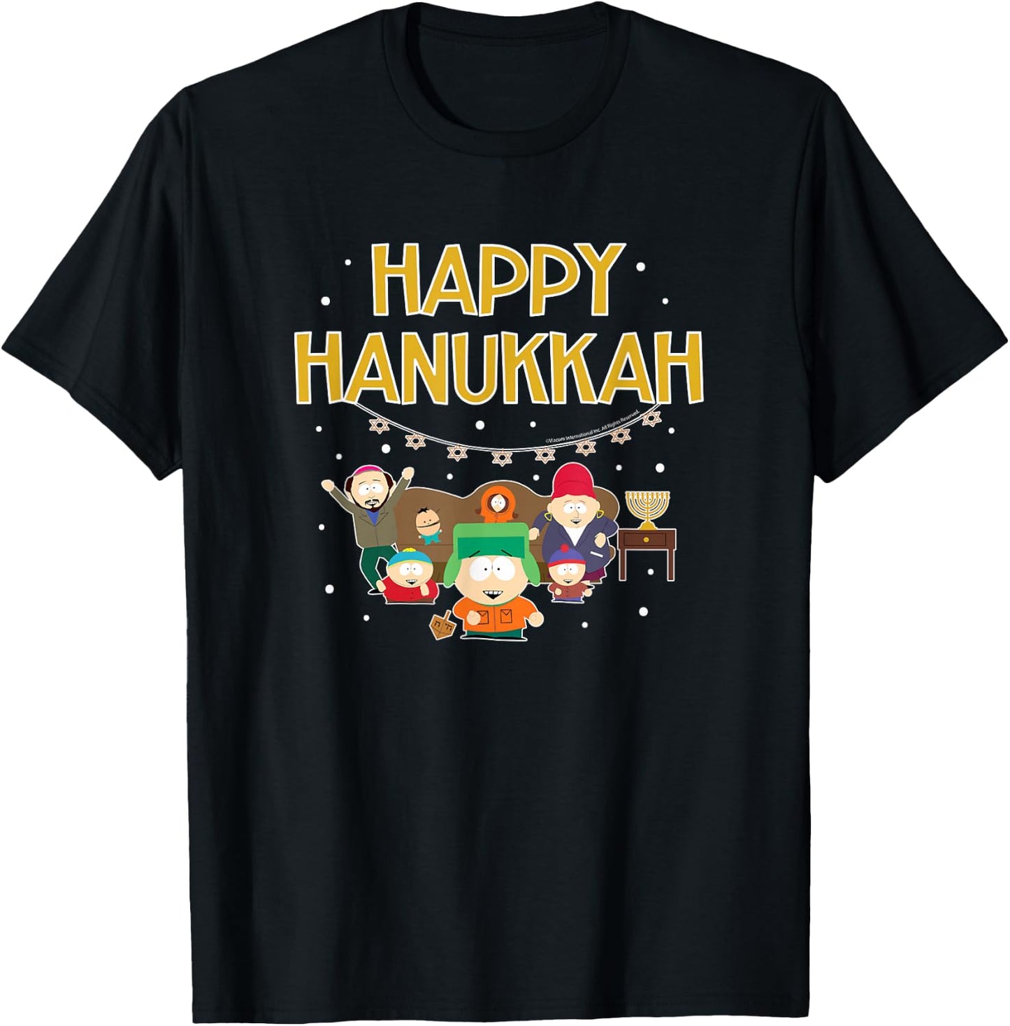 South Park - Happy Hanukkah T-Shirt - T-Shirt | Black