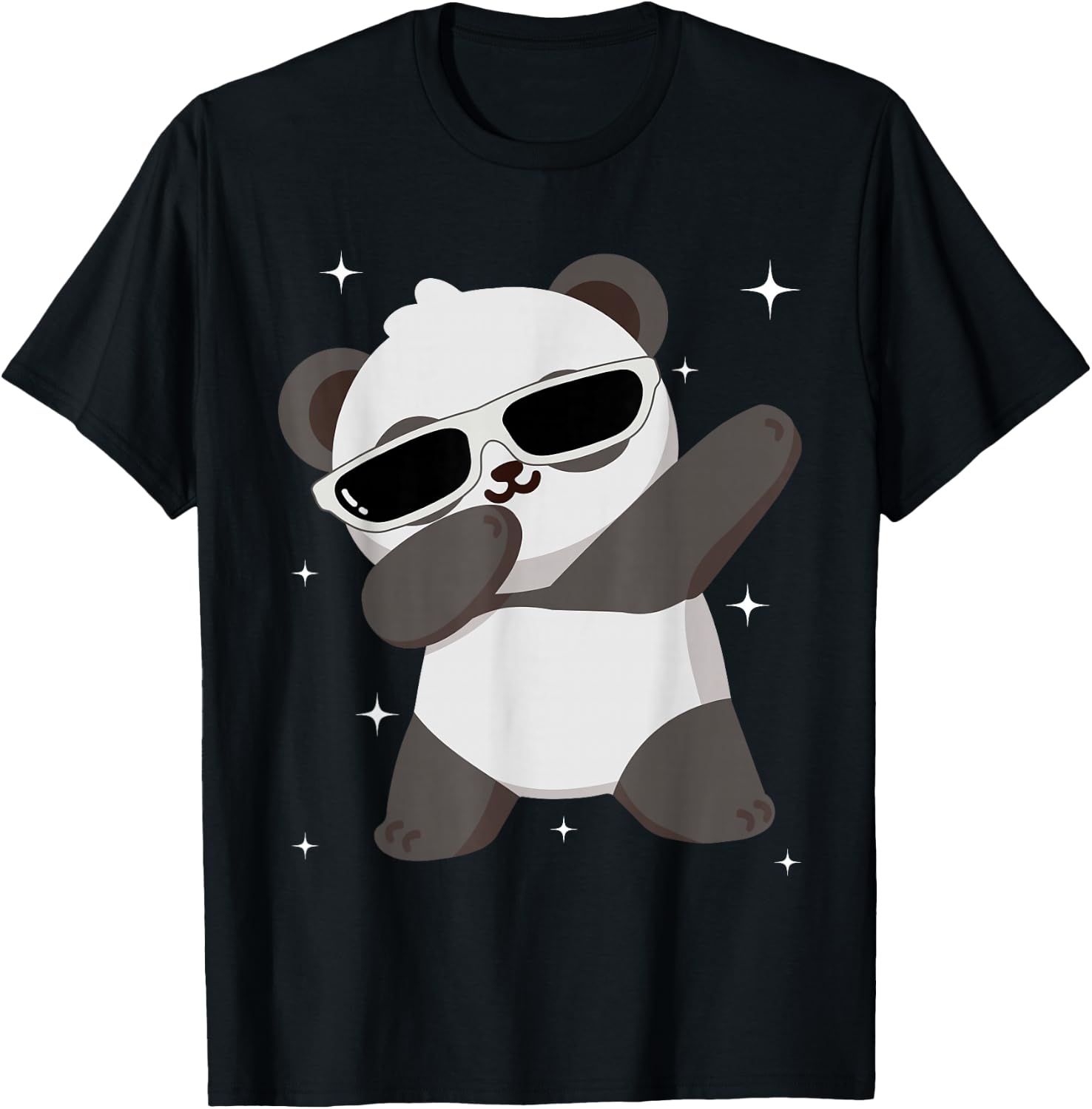 Men Women Kids Panda Dabbing Animals Wildlife Parties T-Shirt - T-Shirt | Black