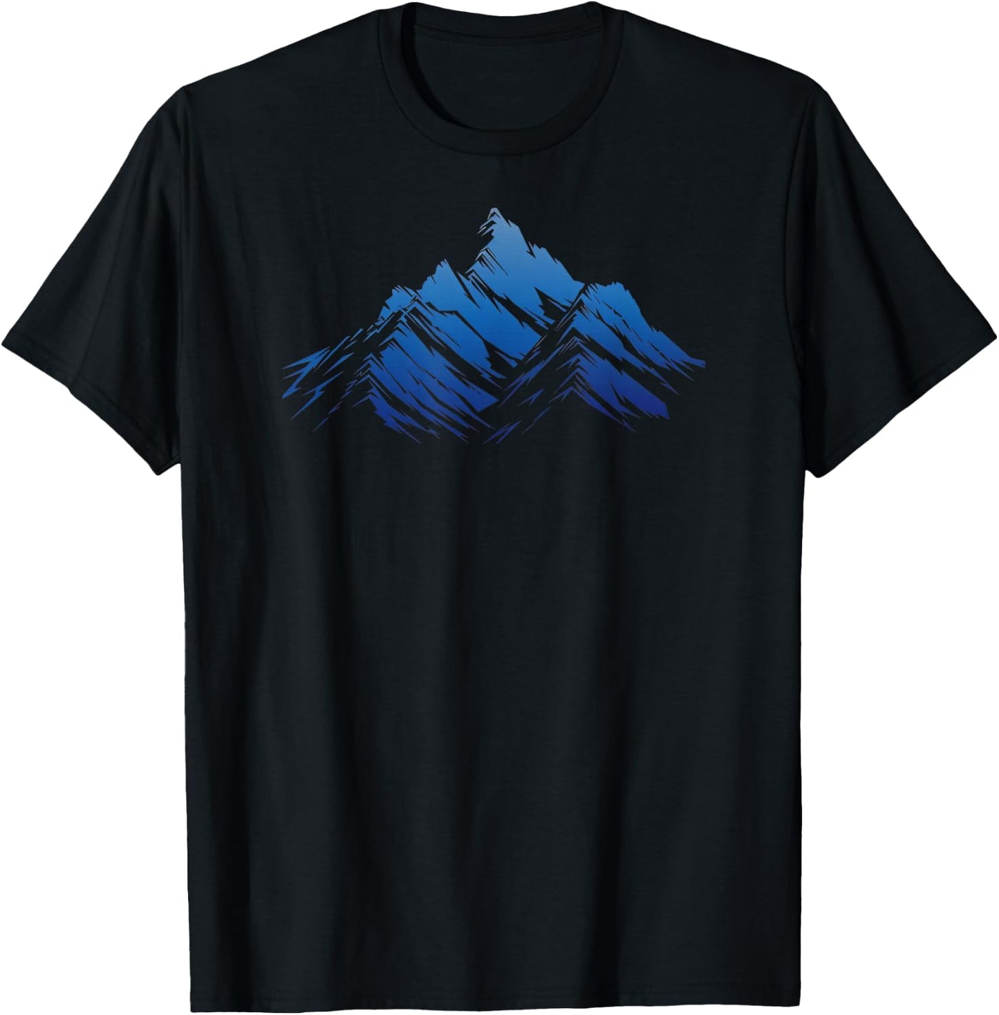 Blue Gradient | Cool | S - 6XL | Graphic T-Shirt - T-Shirt | Black