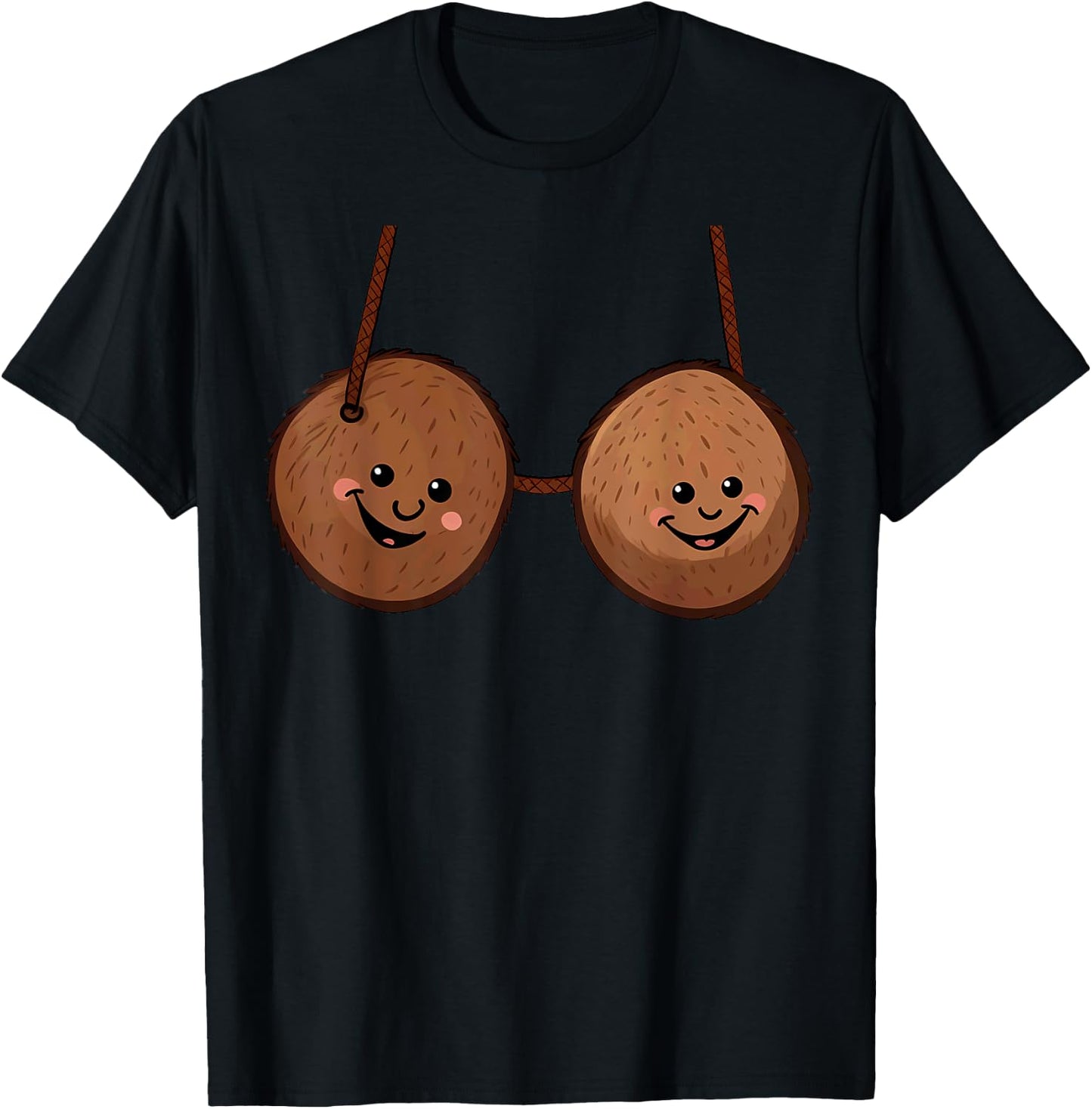 Summer Coconuts Bra Halloween Costume Men Women T-Shirt - T-Shirt | Black