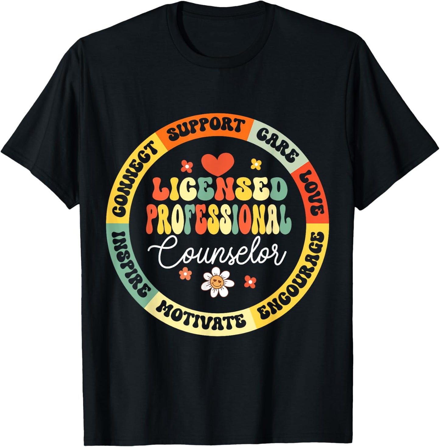LPC Licensed Professional Counselor School Counseling Office T-Shirt - T-Shirt | Black