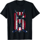 Number 6 Years Ice Hockey 6th Birthday T-Shirt - T-Shirt | Black