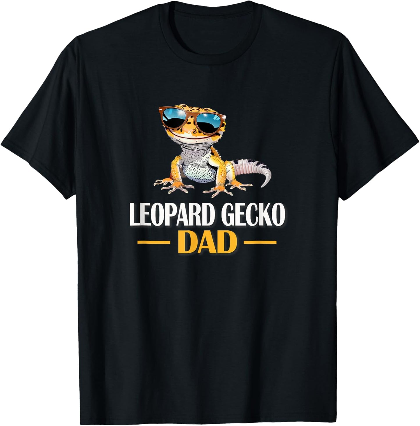 Reptile Dad Leopard Gecko Lover T-Shirt - T-Shirt | Black