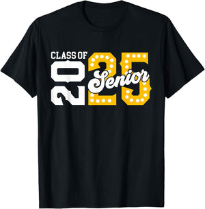 Class of 2025 Senior 2025 Back To School Graduation Party T-Shirt - T-Shirt | Black