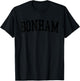 Vintage Bonham TX Distressed Black Varsity Style T-Shirt - T-Shirt | Black