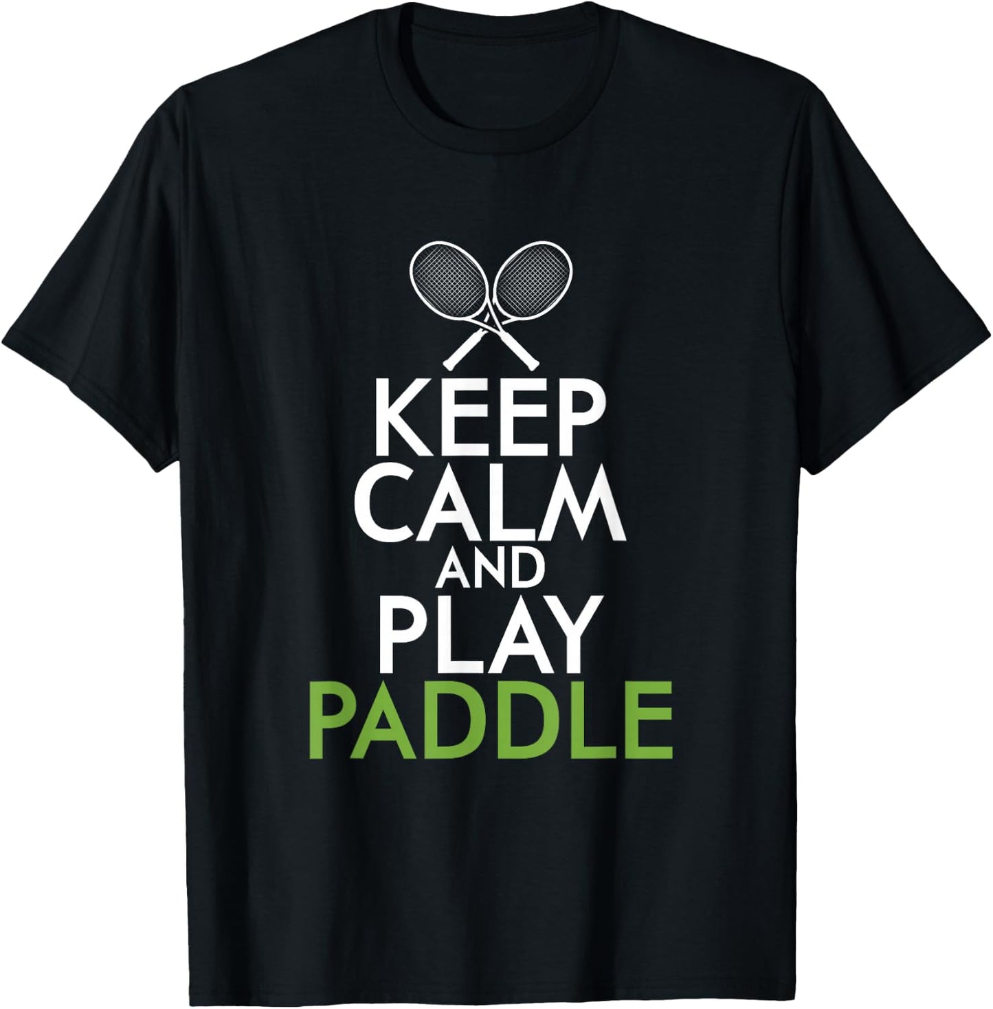 Paddle Tennis Kickback Game Tennis Racket Tennis Gift T-Shirt - T-Shirt | Black
