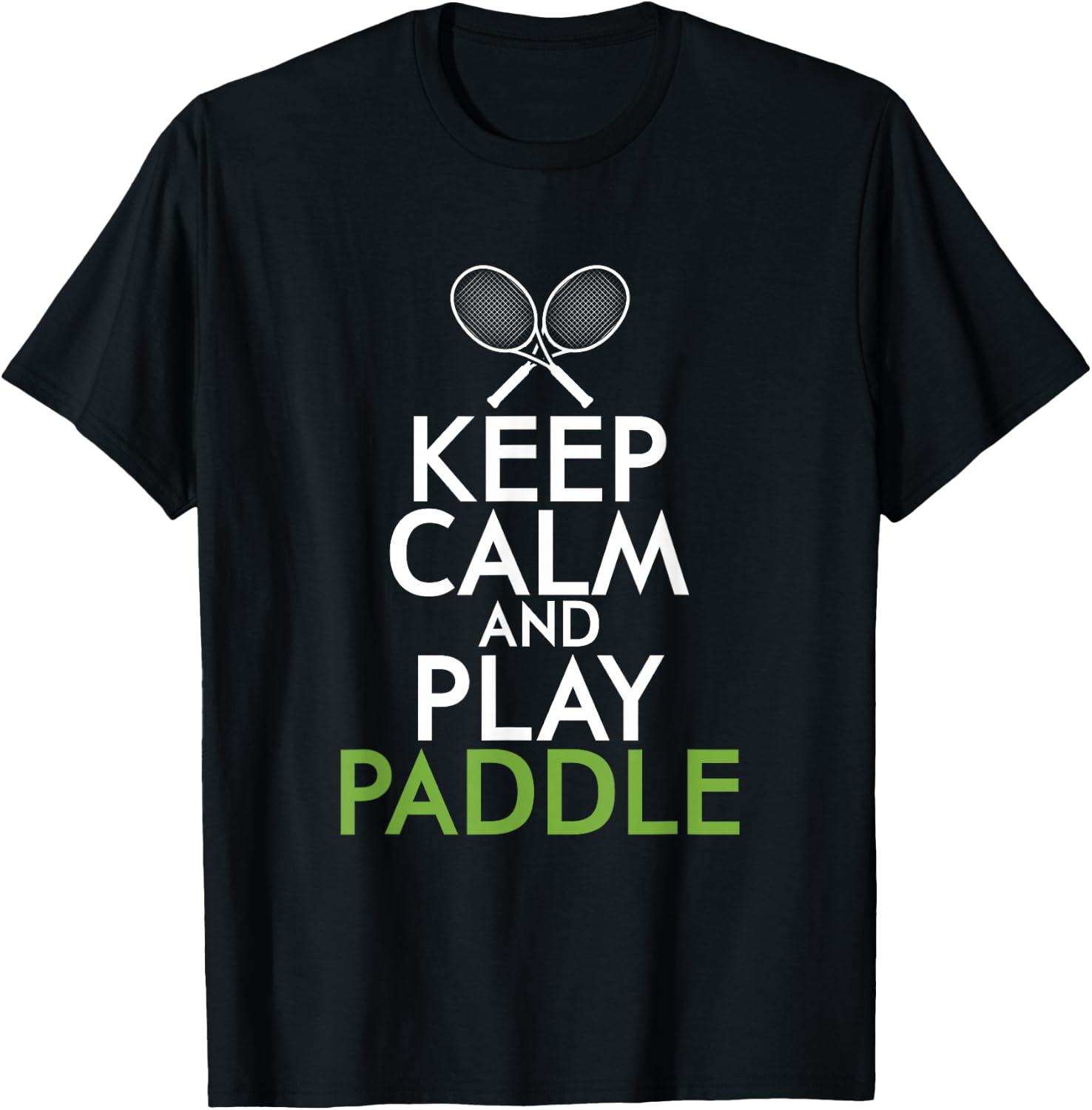 Paddle Tennis Kickback Game Tennis Racket Tennis Gift T-Shirt - T-Shirt | Black