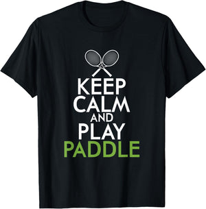 Paddle Tennis Kickback Game Tennis Racket Tennis Gift T-Shirt - T-Shirt | Black