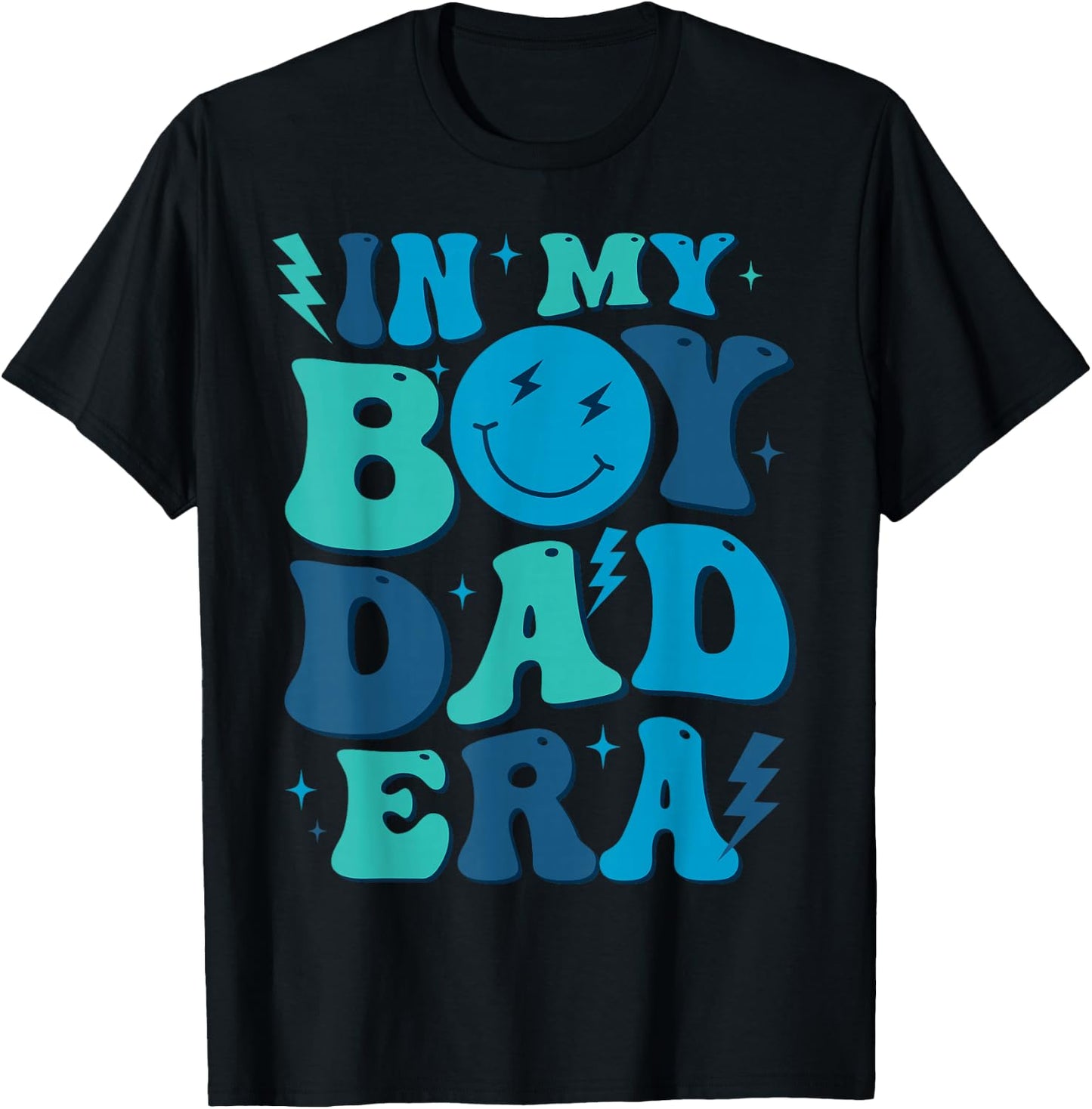 In My Boy Dad Era Retro Graphic Fathers Day Dad and Son Gift T-Shirt - T-Shirt | Black