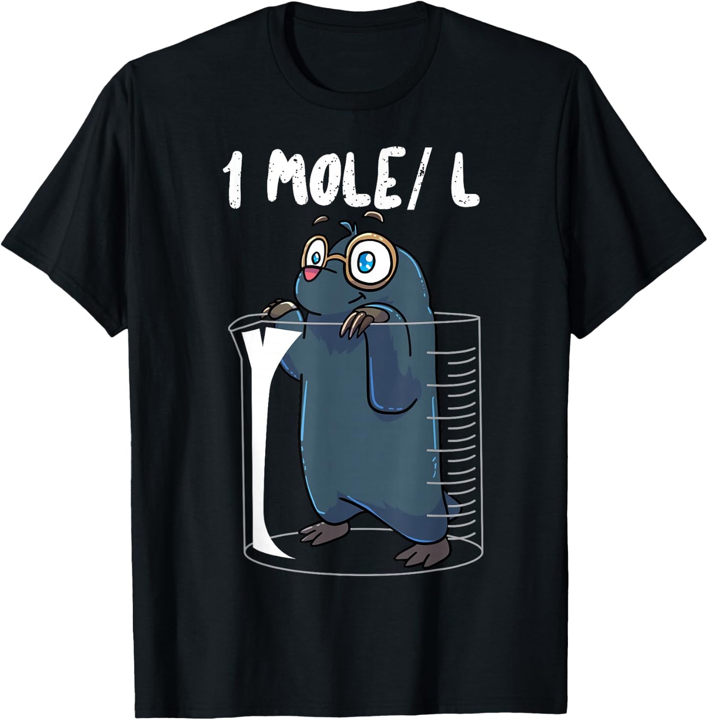 Chemistry Chemist Student Science Teacher Mole T-Shirt - T-Shirt | Black