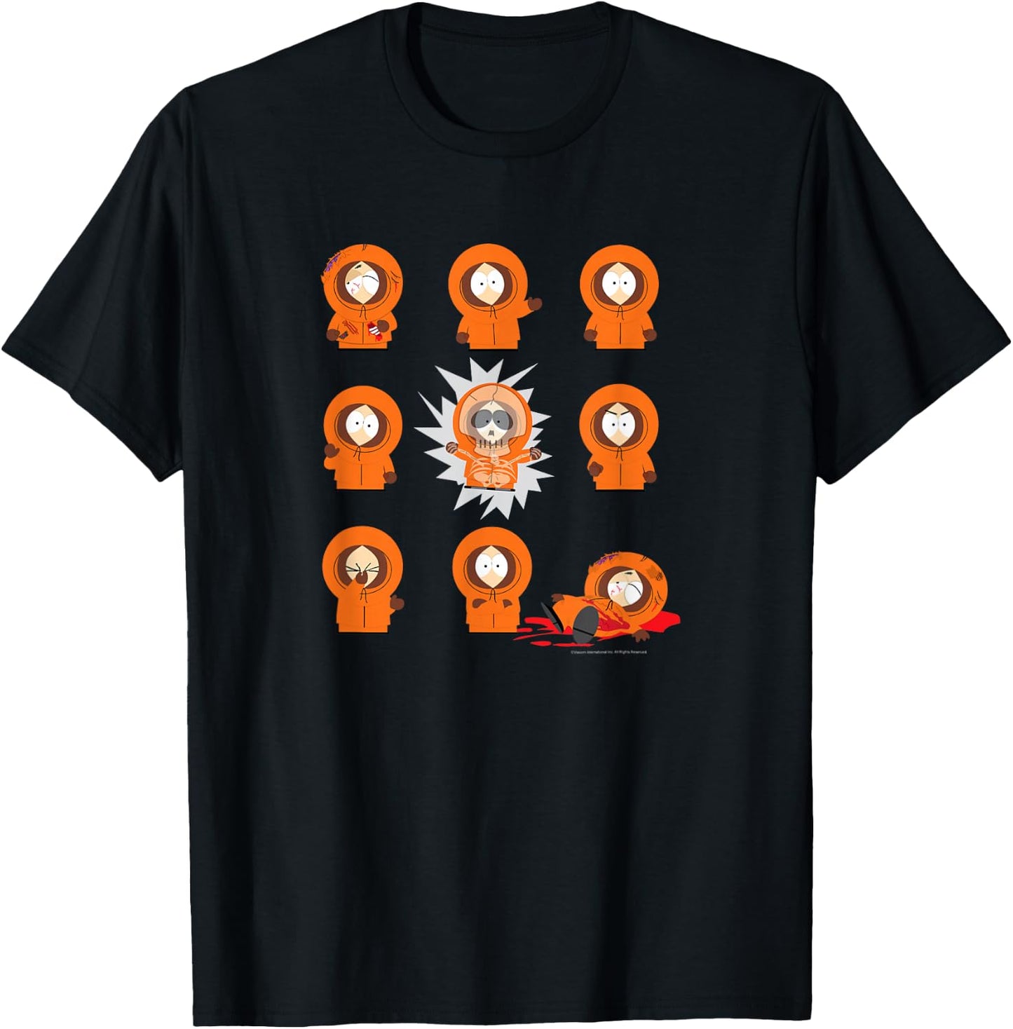 South Park - Kenny Grid T-Shirt - T-Shirt | Black