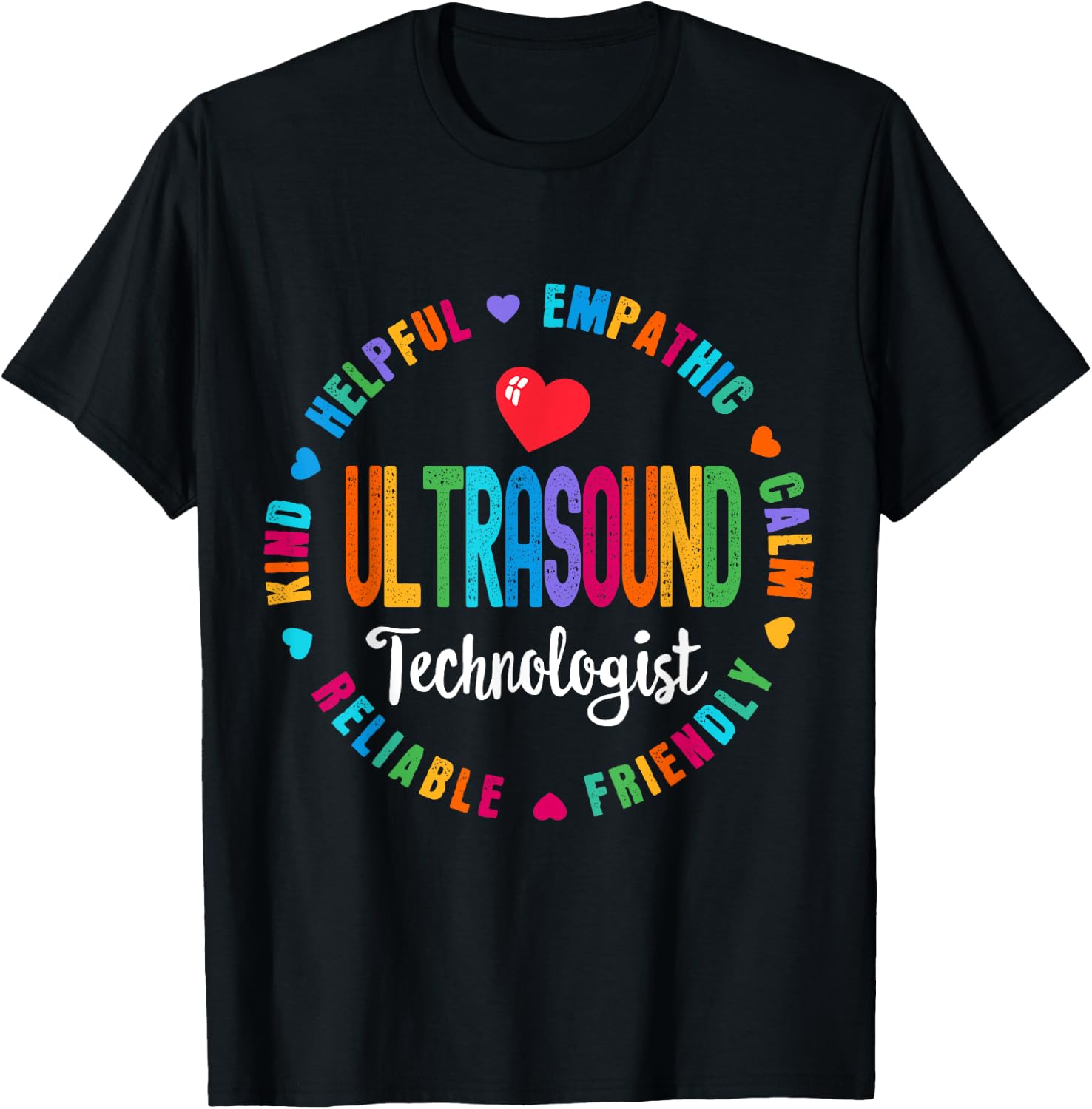 Ultrasound Technologist Sonography Ultrasound Tech Squad T-Shirt - T-Shirt | Black