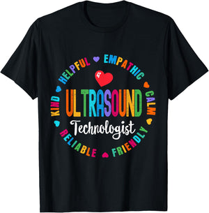 Ultrasound Technologist Sonography Ultrasound Tech Squad T-Shirt - T-Shirt | Black