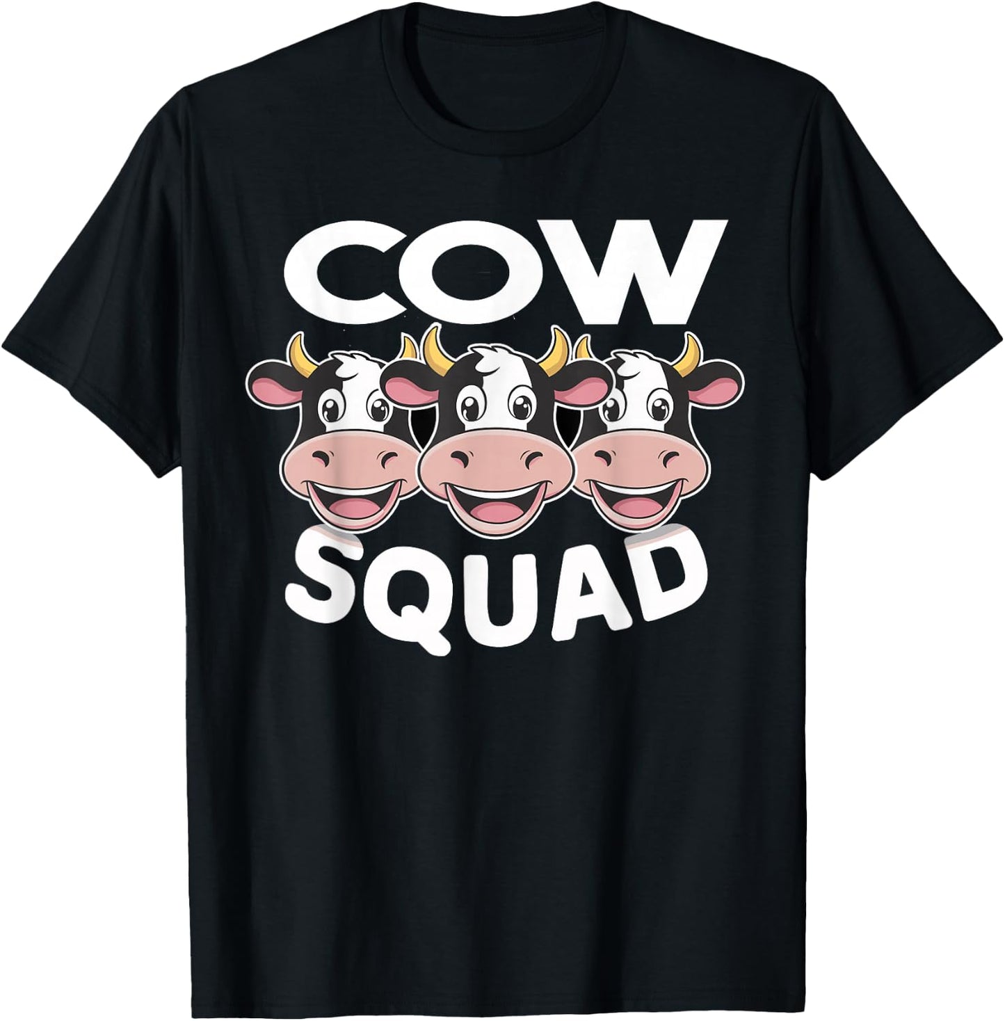 Cow Squad for Cow Lover Shirt | Cool Cow T-Shirt - T-Shirt | Black