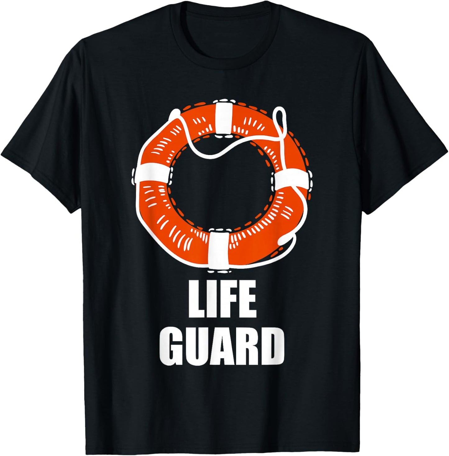 Lifebuoy Lifeguard Swimming Float T-Shirt - T-Shirt | Black