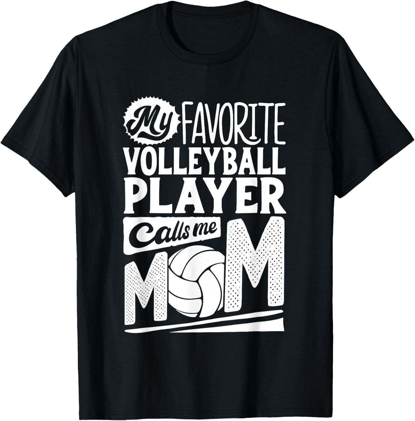 Volleyball Mom Shirt Women Volleyball Player Mothers Day T-Shirt - T-Shirt | Black