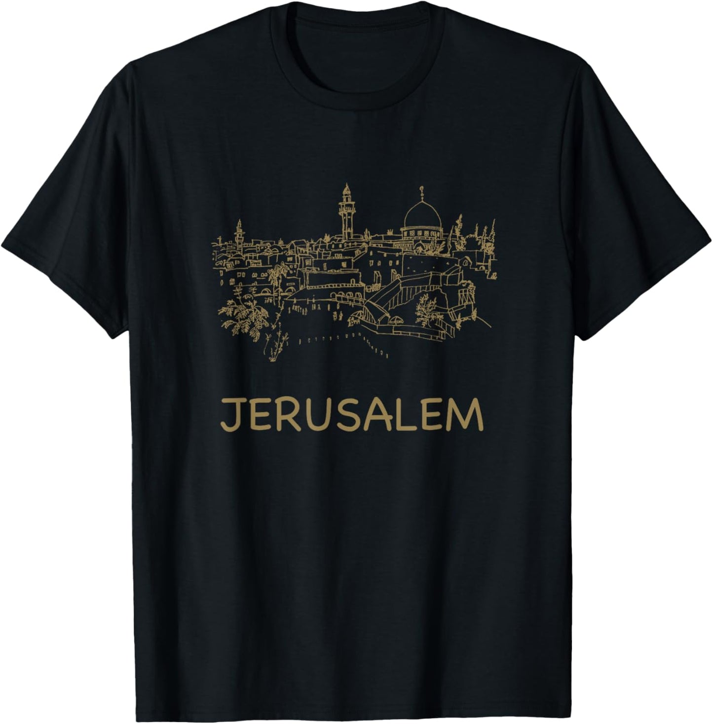 Jerusalem -Adults Kids Black T-Shirt - T-Shirt | Black
