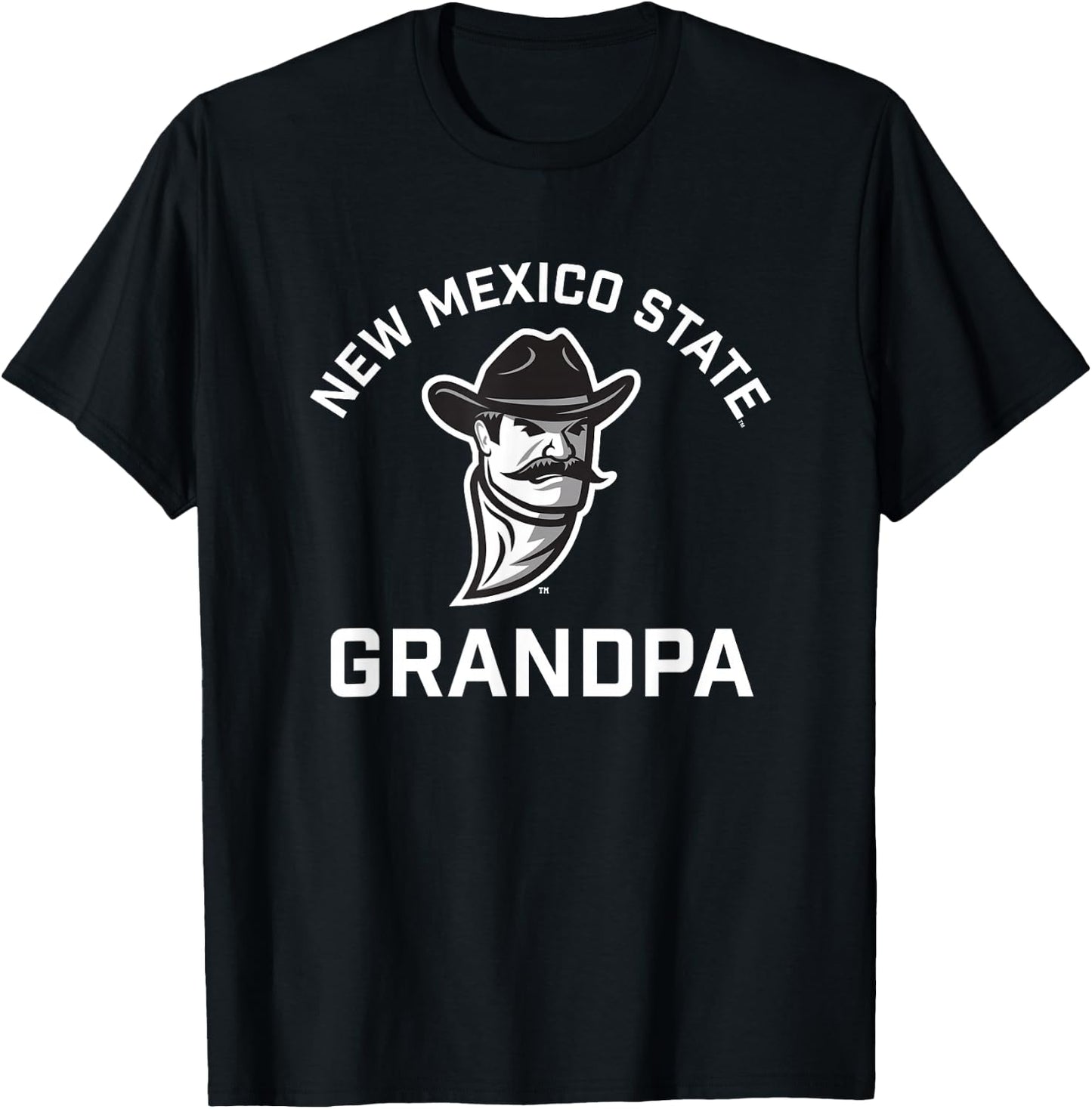 New Mexico State University NMSU Aggies Arched Grandpa T-Shirt - T-Shirt | Black