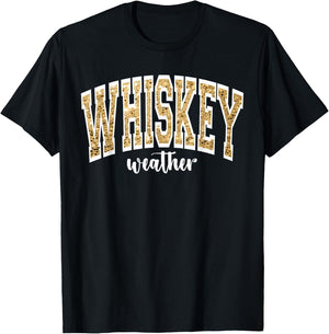 Whiskey Weather Retro College T-Shirt - T-Shirt | Black