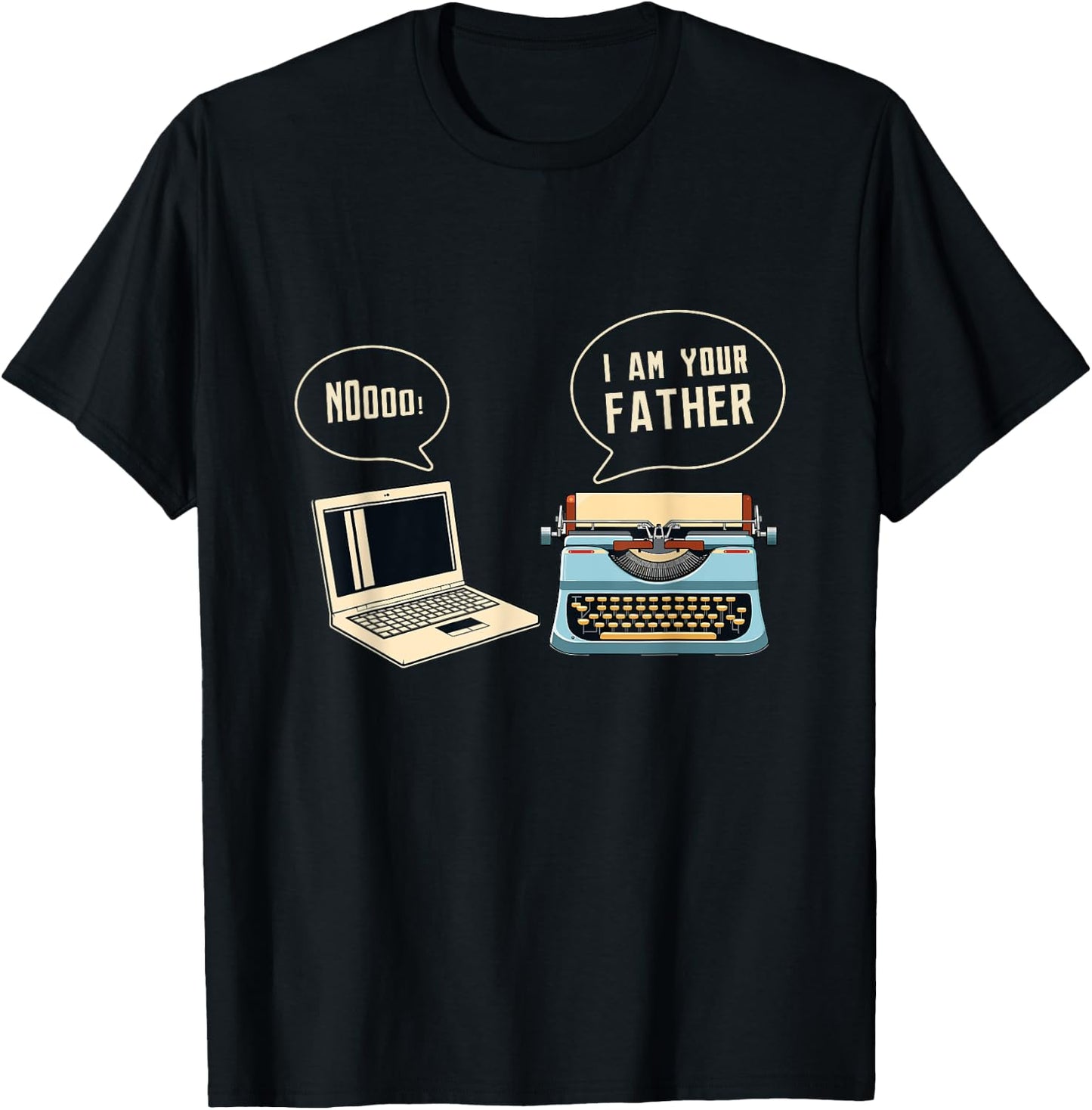 Computer Typewriter I Am Your Father Programmer Accessories T-Shirt - T-Shirt | Black