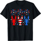 4th Of July Crawfish American Flag Red White Blue Fireworks T-Shirt - T-Shirt | Black
