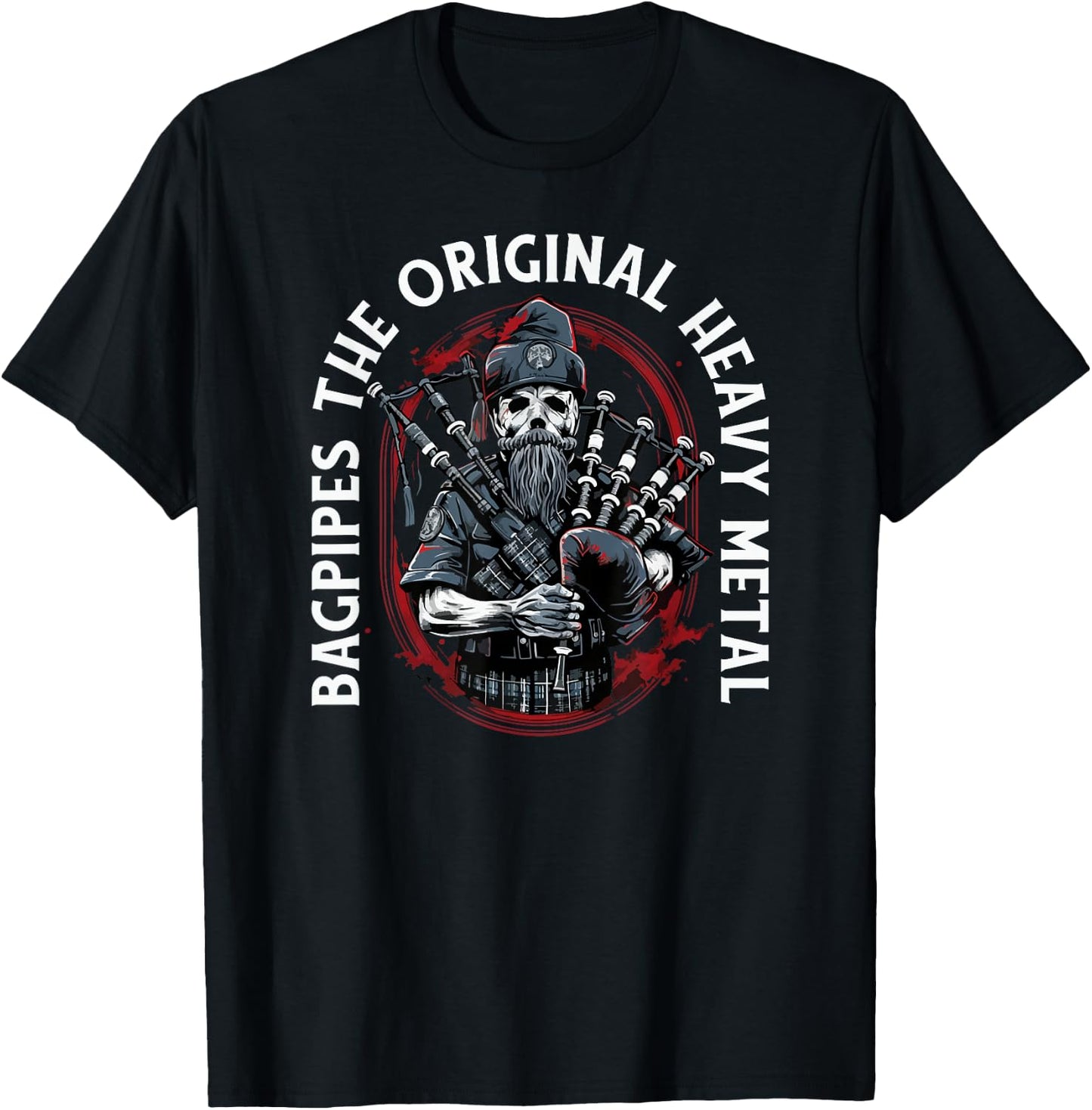 Bagpiper Bagpipes-Music Scotland Bagpipe-Sound Bagpipe T-Shirt - T-Shirt | Black