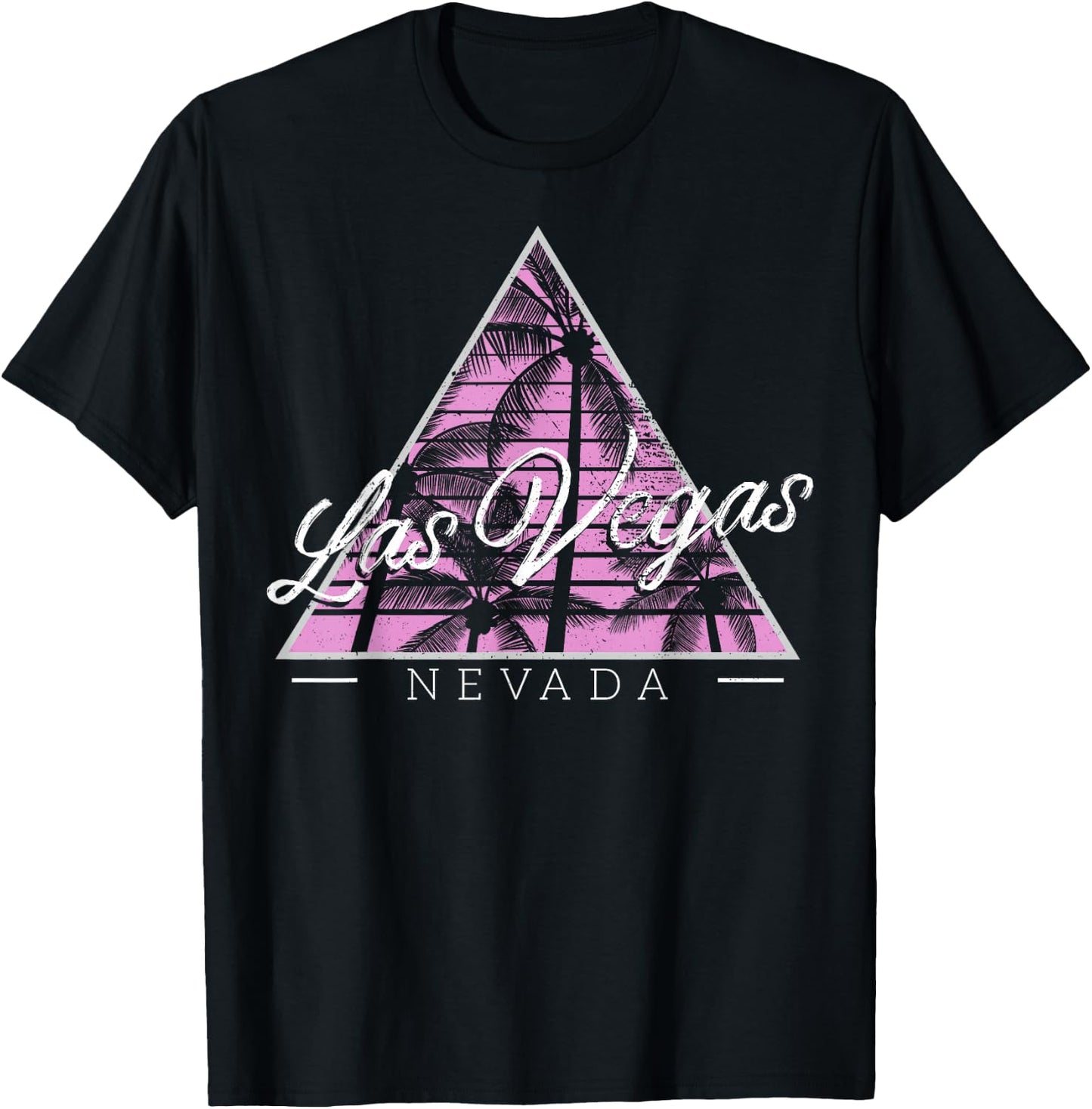 Vintage Style Nevada Las Vegas Gift Design Idea T-Shirt - T-Shirt | Black