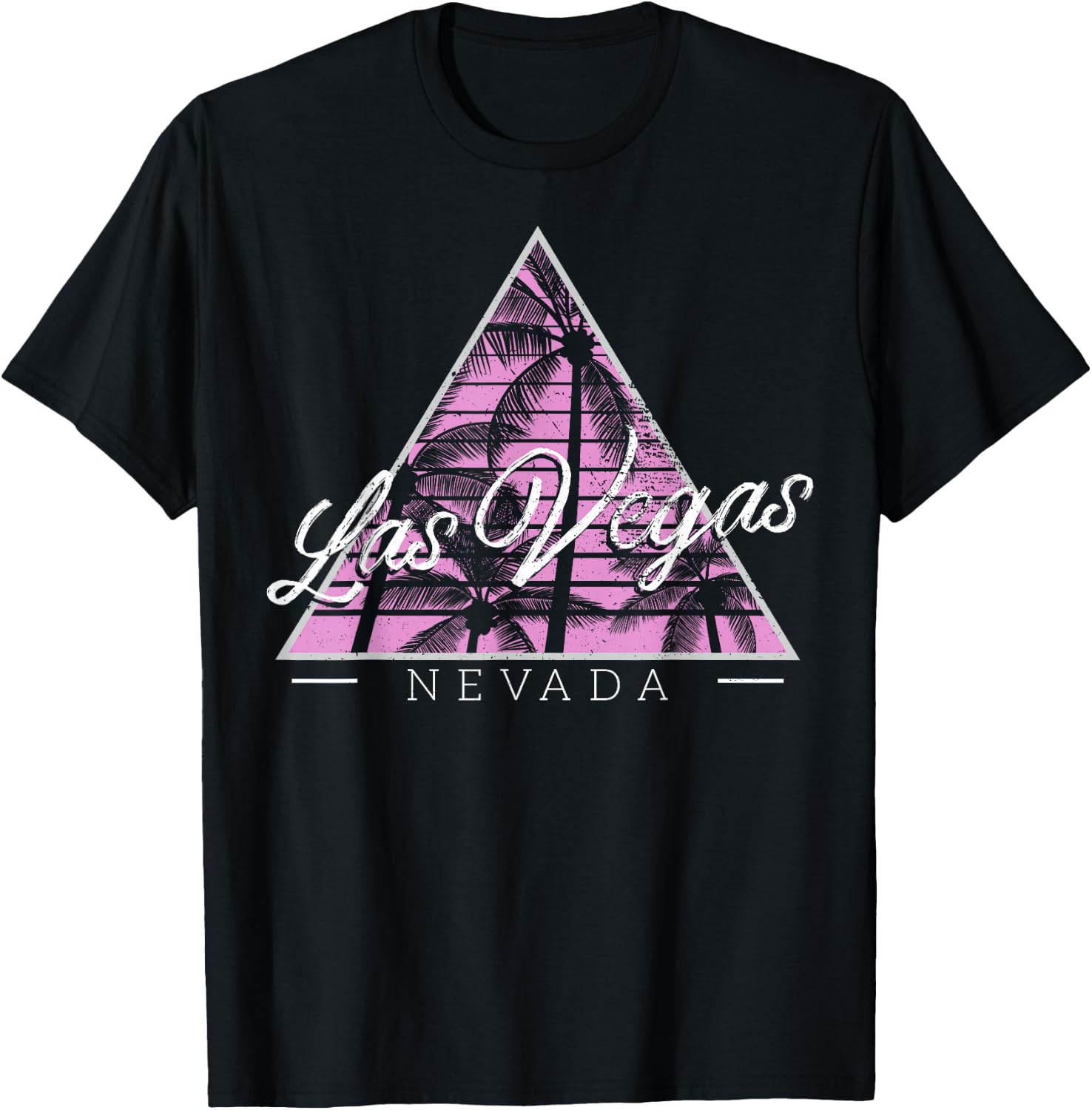 Vintage Style Nevada Las Vegas Gift Design Idea T-Shirt - T-Shirt | Black