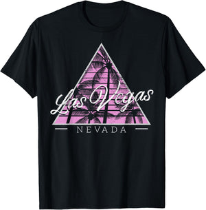 Vintage Style Nevada Las Vegas Gift Design Idea T-Shirt - T-Shirt | Black