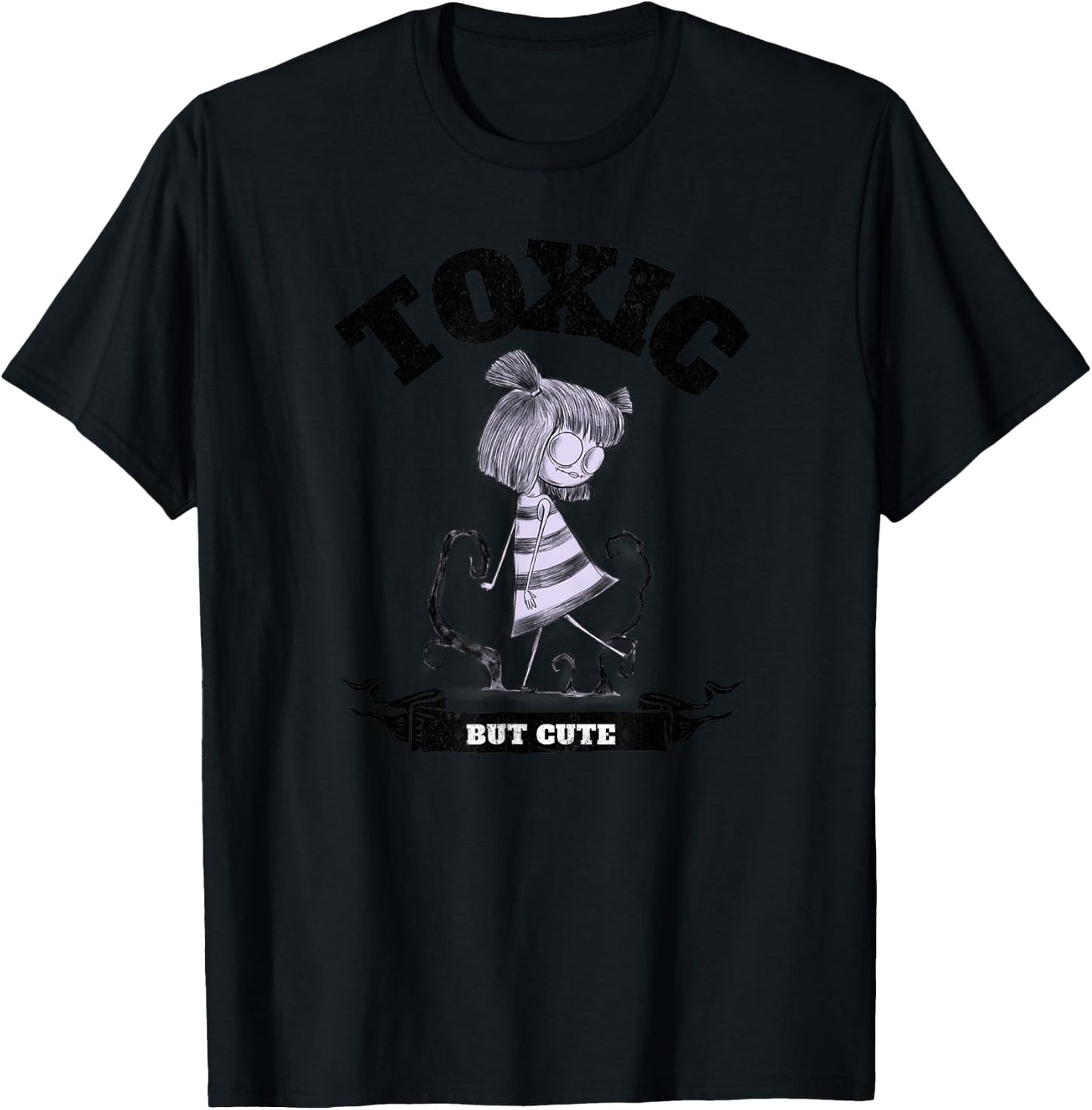 Toxic but cute creepy funny Halloween graphic T-Shirt - T-Shirt | Black
