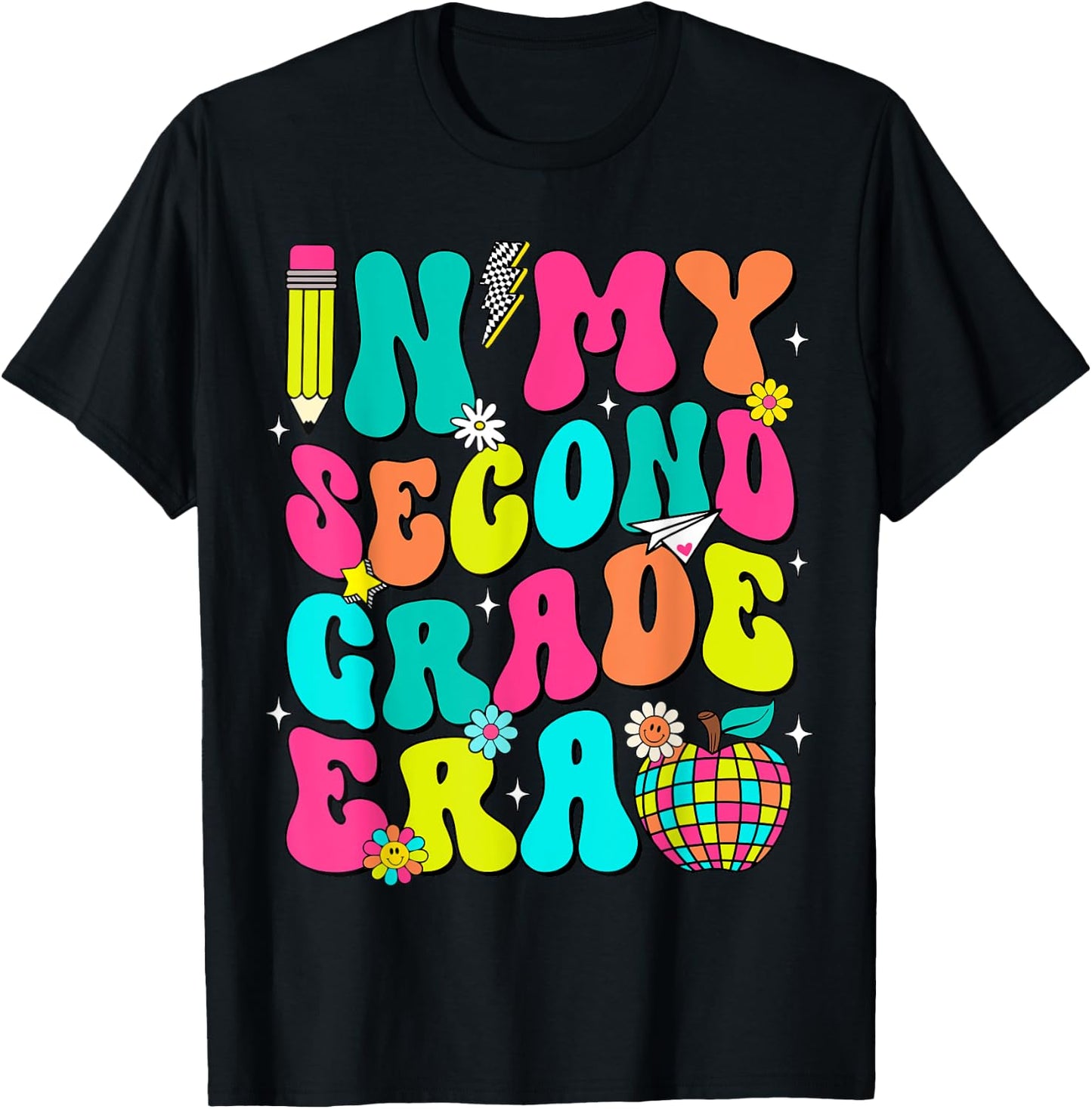 In My Second Grade Era Back To School First Day of School T-Shirt - T-Shirt | Black