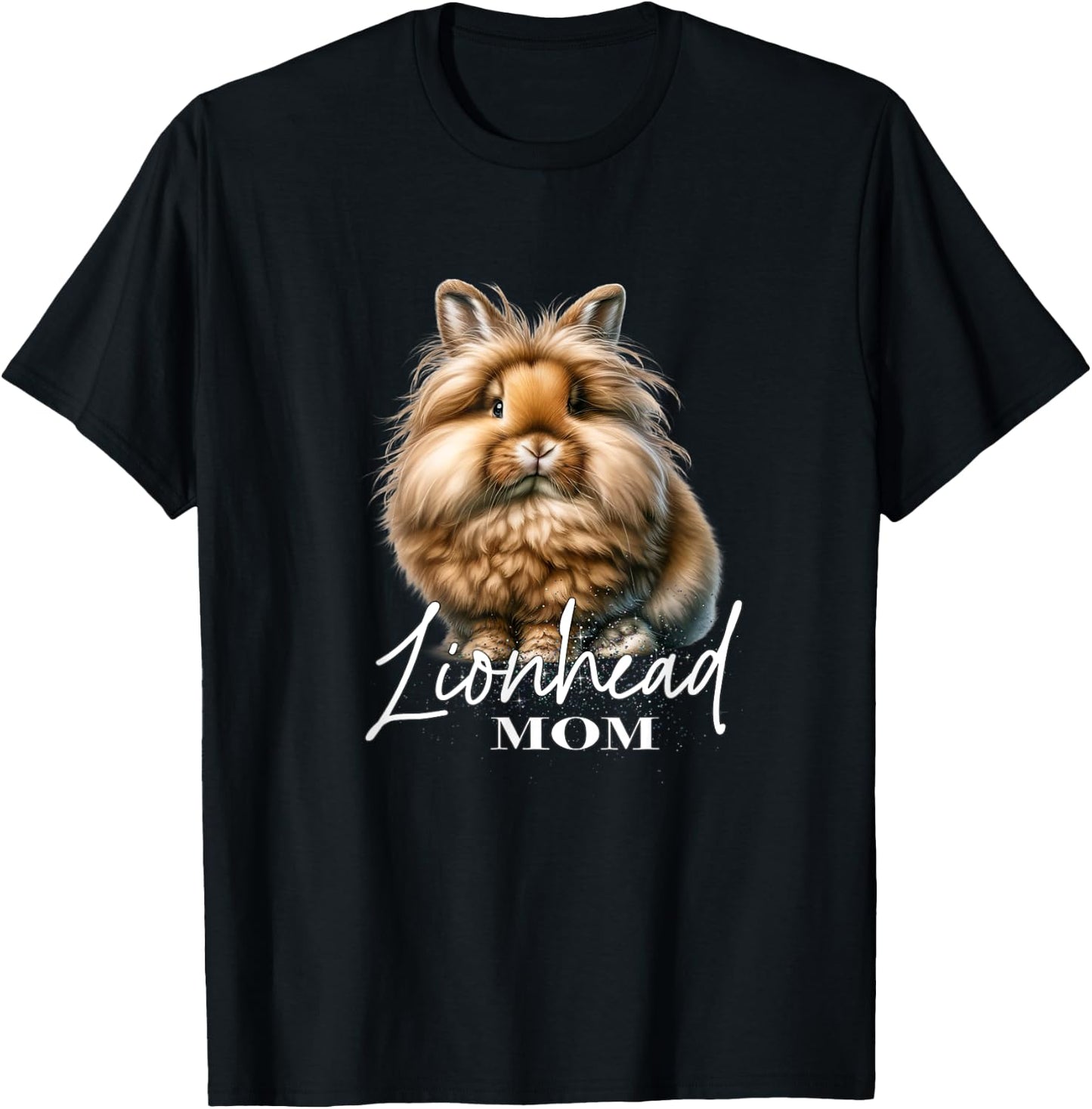 Lionhead Rabbit Mom T-Shirt - T-Shirt | Black
